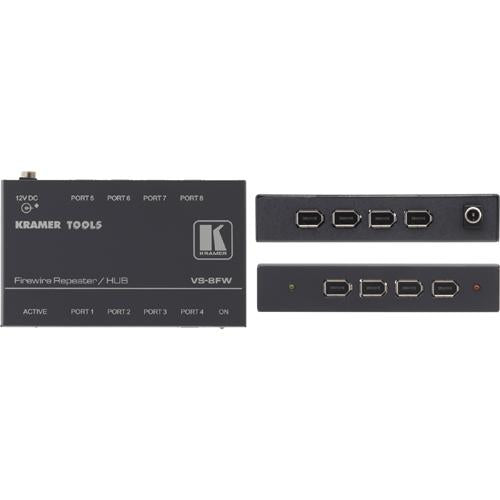 VS-8FW Kramer 8-port FireWire Hub FireWire External 8 Firewire Port(s)