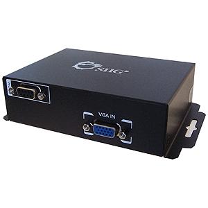 CE-VG0611-S1 SIIG Video Console/Extender 1 Input Device 1 Output Device 1000 ft RangeNetwork (RJ-45) Serial Port WUXGA 1920 x 1200 Twisted Pair Category 6