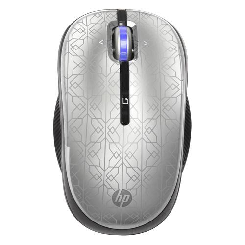 WE790AA#ABL HP WE790AA Mouse Optical Wireless Silver Radio Frequency USB Scroll Wheel WE790AA ABL