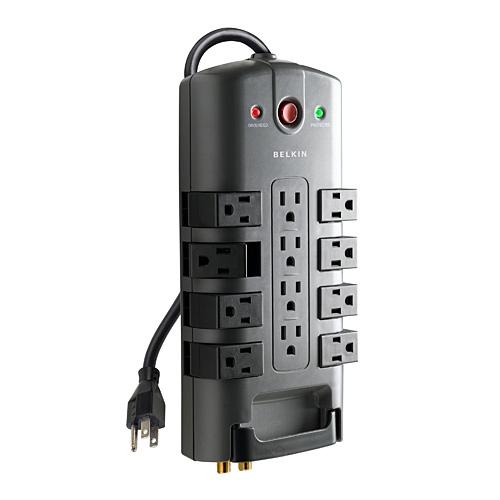 BP112230-08-SN Belkin Pivot-Plug 12-Outlets Surge Suppressor Receptacles: 12 x NEMA 5-15R 4.3 kJ