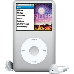 MC293ZY/A Apple iPod classic 160GB Silver Hard Drive Portable Media Player Audio Player, Video Player, Photo Viewer 2.5 Color LCD 2 Day Audio (Refurbished)