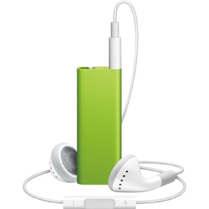 MC307ZY/A Apple iPod shuffle 4GB Flash MP3 Player Green 10 Hour (Refurbished)