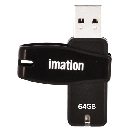 27794-C3 Imation Swivel 64GB USB 2.0 Flash Drive (Black)