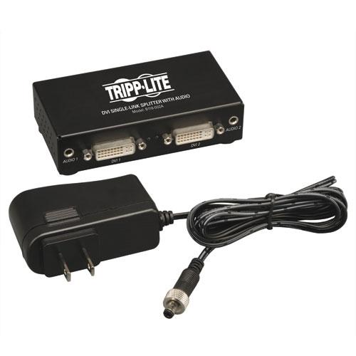 B116-002A Tripp Lite DVI Splitter 1 x DVI-I Video In 2 x DVI-I Video Out 1920 x 1200 WUXGA