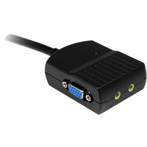 ST122LEA StarTech 2 Port VGA Video Splitter with Audio USB Powered 1 x HD-15 Video In 2 x HD-15 Video Out 3 x Mini-phone Stereo Audio 2048 x 1536 QXGA