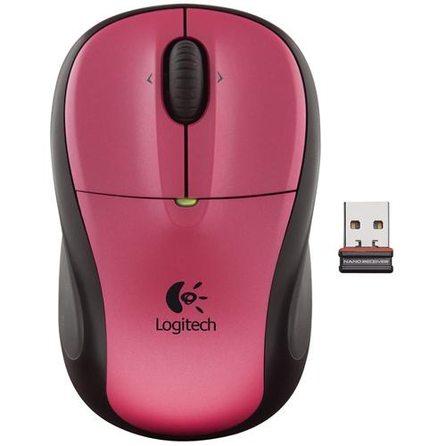 910-001906 Logitech M305 Mouse Optical Wireless Pink Radio Frequency USB Scroll Wheel 2 x Button