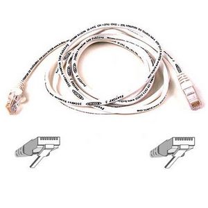 A3L850A50-WHT-S Belkin 49.2ft RJ45 CAT5e Fastcat Snagless UTP Patch Cable Black