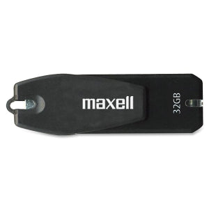 503204USB332 Maxell 360ÃÂ° 503204 32GB Flash Drive Black Usb 2.0 External