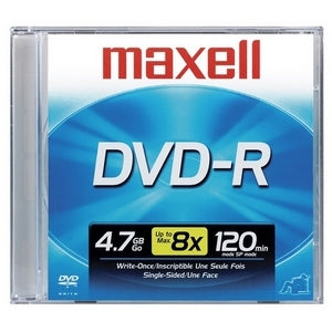 635041 Maxell DVD-R 4.7GB 4X GP Logo Jewelcase