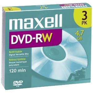 635123 Maxell Dvd-rw 4.7GB 2x Storage Media