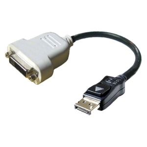 W102G Dell Video Cable Adapter DisplayPort Male Digital Audio/Video DVI Female Digital Video