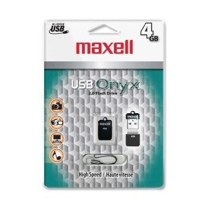 503051ONYX4G Maxell 503051 4GB Flash Drive Black 1 Pack Usb 2.0 External