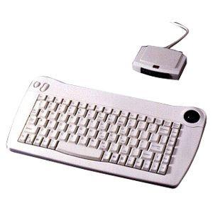 ACK-573PW Adesso Infrared Wireless Mini Ps/2 Keyboard With Trackball (white)