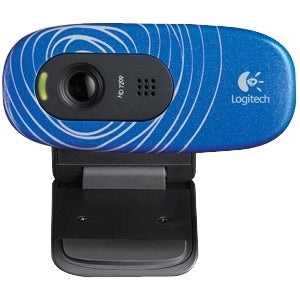 960-000818 Logitech C270 Webcam Indigo USB 2.0 3 Megapixel Interpolated 1280 x 720 Video Widescreen Microphone