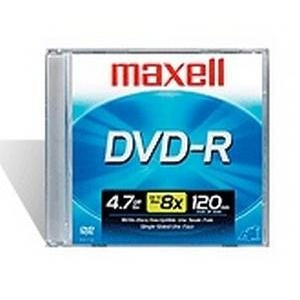 635028 Maxell Dvd-r 4.7gb Th & Ss Printable 4x Single White Storage Media