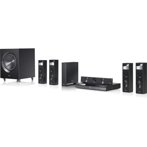 BH9220BW LG Blu-ray Player 3D Home Theater System 7.1 Channel 1100-Watts Total Subwoofer HDmi USB Black (Refurbished)