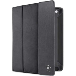 F8N747TTC00 Belkin Case Folio Poly iPad 3G Storage Plus Black Top/Ovrcst