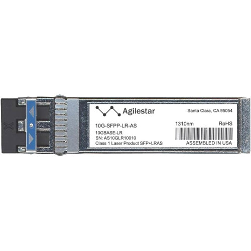 10G-SFPP-LR-AS Agilestar 10Gbps 10GBase-LR Single-mode Fiber 10km 1310nm Duplex LC Connector SFP+ Transceiver Module for Brocade Compatible