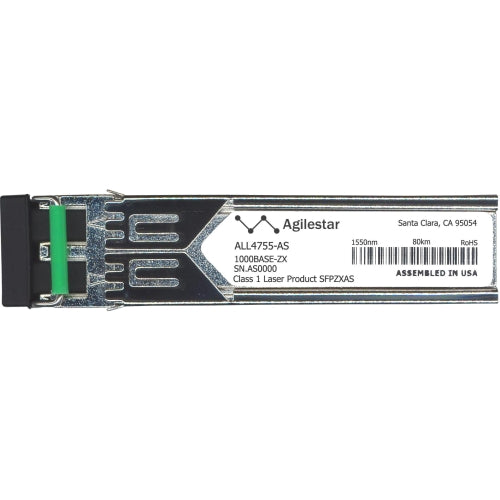 ALL4755-AS Agilestar 1Gbps 1000Base-ZX Single-mode Fiber 80km 1550nm LC Connector SFP Transceiver Module