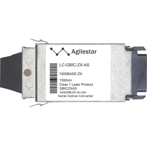 LC-GBIC-ZX-AS Agilestar 1.25Gbps 1000Base-ZX Single-mode Fiber 70km 1550nm SC Connector GBIC Transceiver Module for Aruba Compatible