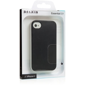 F8Z814TTC01 Belkin Essential 031 for iPhone iPhone Blacktop, Overcast Thermoplastic Polyurethane (TPU)