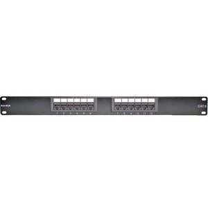 F4P638-12AB5-WM Belkin 12port Cat6 Modular Patch Panel 568ab Wall Mount Rj45 8w 110blk (Refurbished)