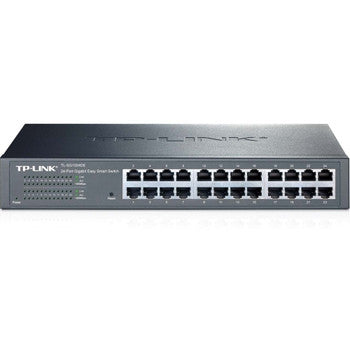 TP-Link - TL-SG1024DE - TP-LINK 24-Ports Gigabit Easy Smart Switch with 24 10/100/1000 Mbps RJ45 Ports MTU/Port/Tag-Based VLAN QoS and IGMP