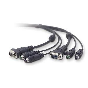 F1D9005-15 Belkin 15ft Universal Kvm Cable Kit 2xps2m/M Hddb15m/M Rohs