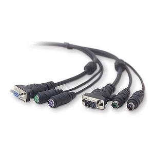 F1D9004-15 Belkin 15ft Ps2 Omniview Kvm Extension Cable 2-Din6m/F Hddb15m/F Rohs