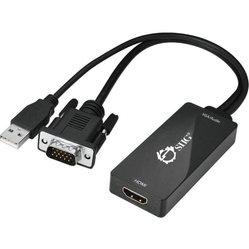 CE-VG0U11-S1 SIIG Portable VGA and USB Audio to HDMI Portable Converter