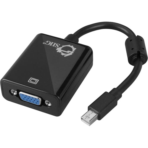 CB-DP1G11-S1 SIIG Mini DisplayPort to VGA Adapter Converter (Black)