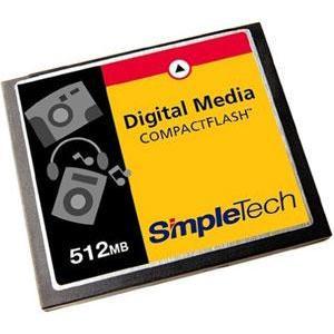 STI-CF/512 SimpleTech 512MB CompactFlash (CF) Memory Card