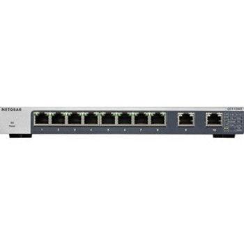 NetGear - GS110MX-100NAS - GS110MX Ethernet Switch - 8 Ports - 2 Layer Supported - Twisted Pair - Rack-mountable Wall Mountable Desktop - Lifetime Limit