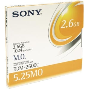 EDM2600C Sony 2.6GB MO-RW Rewritable 5.25-inch Magneto Optical Media