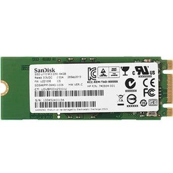 HPE - F3V79AA-RF - HP 64GB MLC SATA 6Gbps M.2 2260 Internal Solid State Drive (SSD)