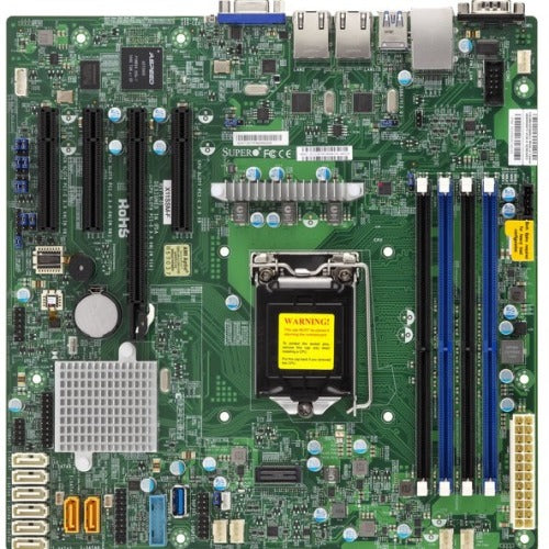 MBD-X11SSM-B SuperMicro X11SSM Socket H4 LGA 1151 Xeon E3-1200 v5 / v6 Intel C236 Chipset DDR4 4 x DIMM 8 x SATA 6Gbps micro-ATX Server Motherboard (Refurbished)