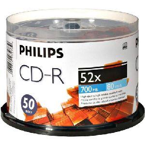 D52N600 Philips 52x CD-R Media 700MB 50 Pack