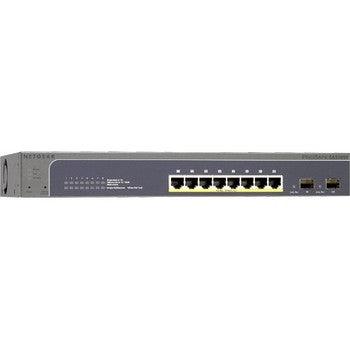 NetGear - GS510TP - Standalone Smart Switch Series 8 Network 2 Expansion Slot Manageable Twisted Pair PoE Optical Fiber Modular 2 Layer Supported Deskto