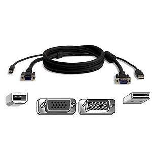 F3X1962-06 Belkin Omnvw Alln1 USB Pro Plus Hddb15M/F USB-A/B 6'