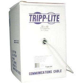 Tripp Lite - N224-01K-GY - 1000ft Gray Cat 6 Gigabit Solid Plenum Cable