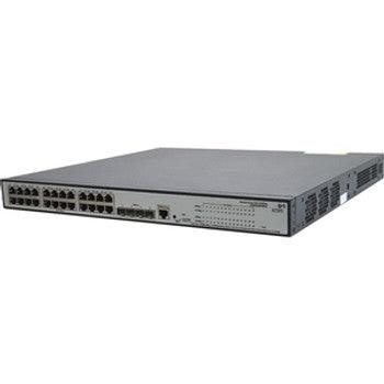 HPE - JE007A-RF - Sourcing V1910-24G-PoE Ethernet Switch - 24 Ports - Manageable - Pre-owned - 3 Layer Supported - 4 SFP Slots - PoE Ports - 1U High - (Re