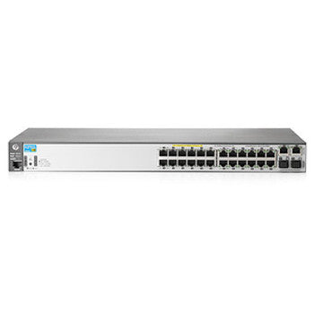 HPE - J9624A-RF - Sourcing E2620-24-PPoE+ Layer 3 Switch - 24 Ports - Manageable - Pre-owned - 3 Layer Supported - 2 SFP Slots - PoE Ports - 1U High - Rac