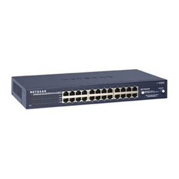 NetGear - JFS524F - ProSafe Plus 24-Ports 10/100Mbps RJ45 Fast Ethernet Rackmount Switch