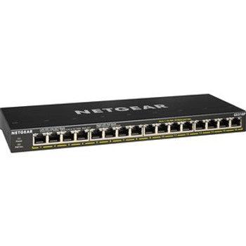 NetGear - GS316P-100NAS - GS316P Ethernet Switch - 16 Ports - 2 Layer Supported - Twisted Pair - Desktop Wall Mountable Rack-mountable - 3 YearLifetime