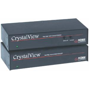 CRK-1P Rose Electronics CrystalView CAT5 PS/2 Single KVM Extender Kit 1 Computer(s) 1 Local User(s), 1 Remote User(s) 1 x HD-15 Video, 2 x mini-DIN (PS/2) Keyboard/Mouse (Refurbished)