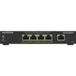 NetGear - GS305EPP-100NAS - GS305EPP Ethernet Switch - 5 Ports - Manageable - 2 Layer Supported - 120 W PoE Budget - Twisted Pair - PoE Ports - Desktop W