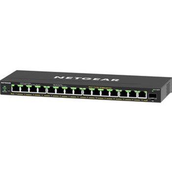 NetGear - GS316EPP-100NAS - 16-Port High-Power PoE+ Gigabit Ethernet Plus Switch (231W) with 1 SFP Port - 15 Ports - Manageable - 3 Layer Supported - Modu