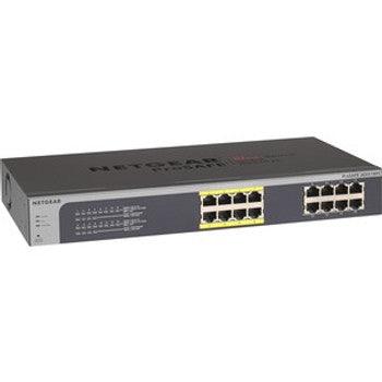 NetGear - JGS516PE-100EUS - 16 Gigabit Ports with PoE Options - 16 Ports - Manageable - 10/100/1000Base-T - 2 Layer Supported -