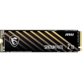 MSI - SM470N2TB - SPATIUM M470 2TB TLC PCI Express 4.0 x4 NVMe M.2 2280 Internal Solid State Drive (SSD)