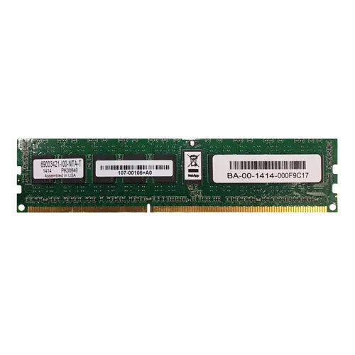 107-00106 NetApp 8GB DDR3-1600MHz PC3-12800 ECC Registered RDIMM CL11 1Rx4 1.35V 240-Pin Memory Module